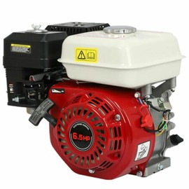 YIPONYT 200CC 6.5HP Gas Engine, 4-Stroke Go Kart Motor Engine OHV Industrial Grade Gasoline Engine Horizontal Shaft Recoil/Pull Start for H0nda GX160 Go Kart Log Splitter Mini Bike