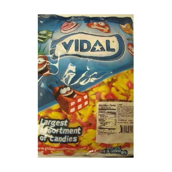 Vidal Gummi Chicken Feet Candy, 4.4Lb