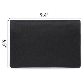 Tactical Smell Proof Bag with Combination Lock- 9.4" x 6.5" Odor Proof Nylon Organization Pouch Odorless Container Storage (Black)