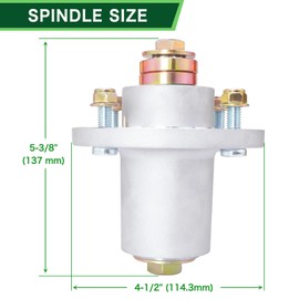 TENGMUJX 3 Pack 601804 607418 Spindle Assembly with 604665 Spindle Pulley for Hus tler Rap tor SD 48", Hus tler Rap tor Flip-Up 48", Hus tler 48" Rap tor XD, Hus tler 933614, 938464 Mower Deck