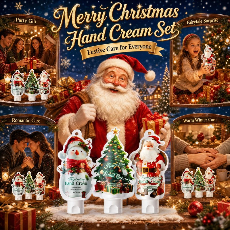 6 Pack Christmas Hand Cream, Stocking Stuffers, Mini Hand Cream,