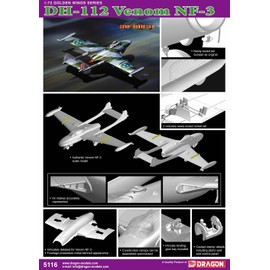 Cyber Hobby Models De Havilland DH-112 Venom NF-3 Model Kit (1/72 Scale)