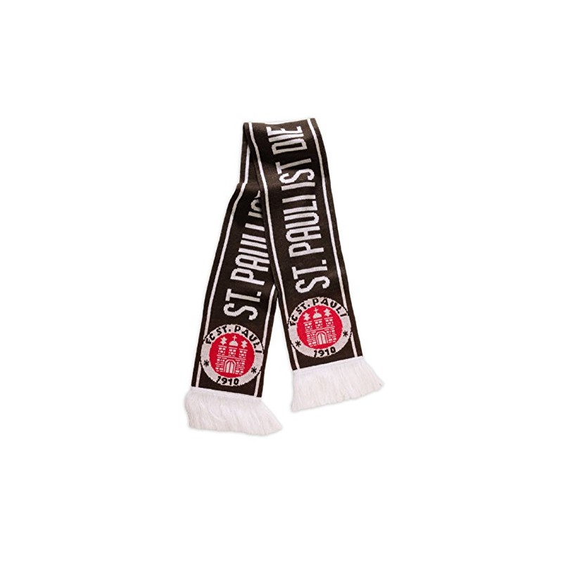 FC St. Pauli Only Option Scarf Fan Scarf (Brown/White), brown