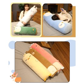 MUPI Long Plush Cute Body Pillows Cuddle Pillow Sleeping Big Pillows for Bed Kids Body Pillow Animal Shaped Pillow Boyfriend Pillow Toy Gift for Girlfriend （Bunny 33 Inch ）