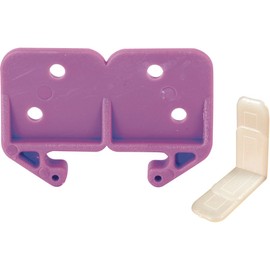 Prime-Line R 7130 3/32 in. x 1-3/16 in., Purple Drawer Guide Kit (Pack of 2)