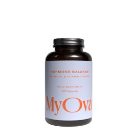MyOva Hormone Balance Supplement - A Plant-Powered Supplement for Women’s Hormonal Support - Vitamin B6, Ashwagandha, Shatavari Root & Turmeric Extract - 60 Vegan Capsules - UK Manufactured