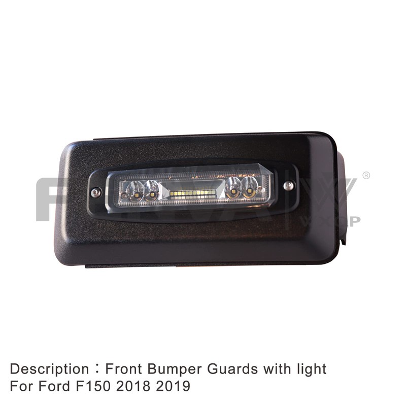WXQP Front Bumper Insert Lights Guards Bumper Caps Cover with
