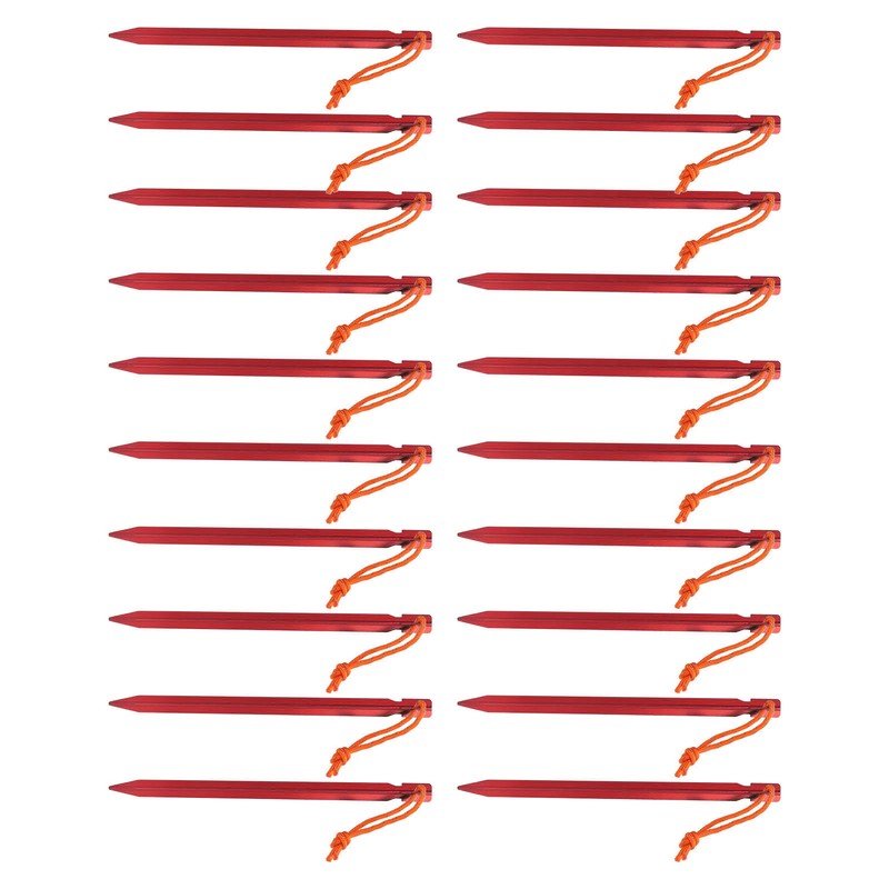 20pcs Tent Stakes V Shape Heavy Duty Tent Peg with