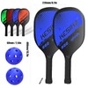Pickleball Paddle Set Pickleball Rackets Ball Set 2 Rackets &