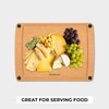 Freshware Wood Cutting Board for Kitchen, Juice Groove, Non-Slip Silicone