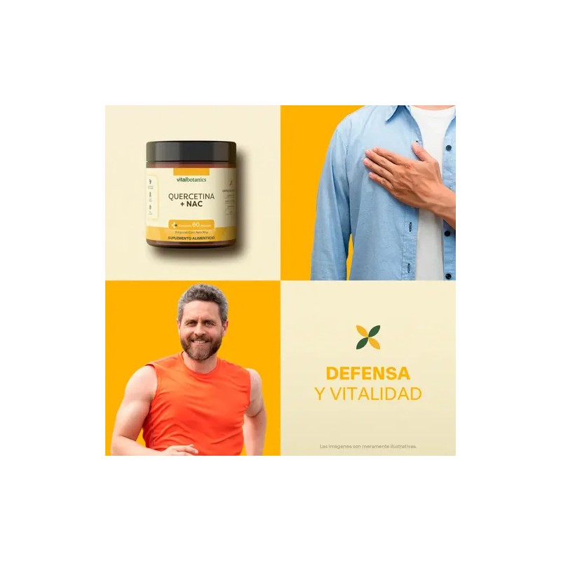 Vitalbotanics Quercetina + Nac Con Zinc Y Vitamina C 60