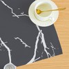 Tablecloth Grey and White Middle Runner Modern Tablecloths with Marble