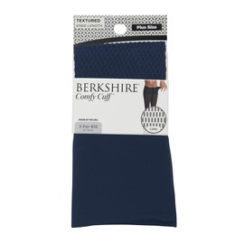 Berkshire Women's Plus-size Comfy Cuff Links Trouser Socks Sockshosiery, blue smoke, Plus Size