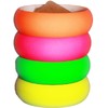 4 Pack 1980s Style Costume Bracelets Soft Bangles (Style 1,