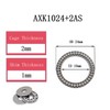 2 PCS AXK1024 High Precision Thrust Needle Roller Bearings with