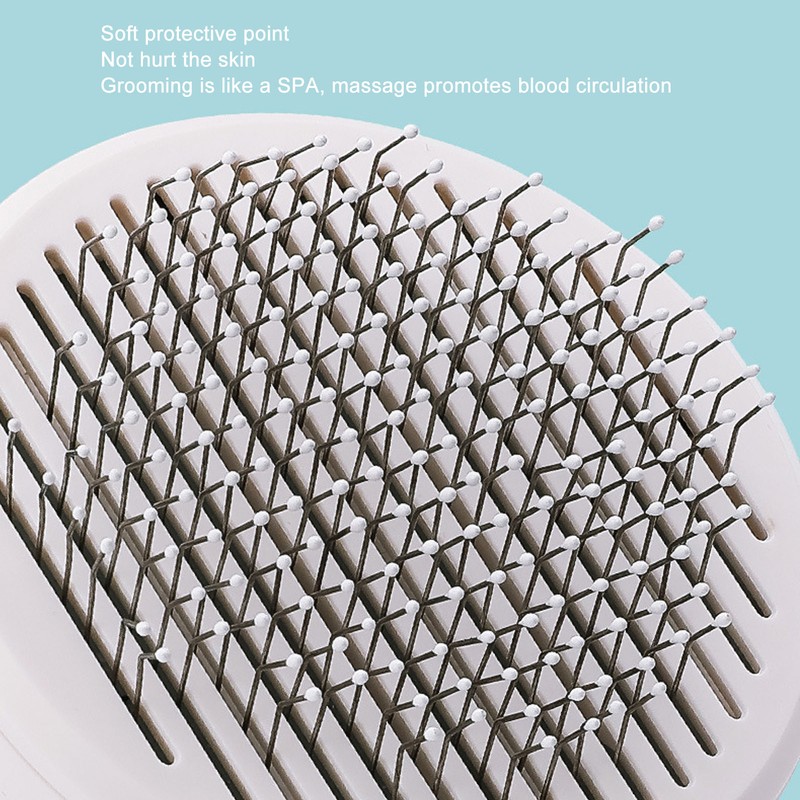 Pet Slicker Brush 2 in 1 Detangling Self Cleaning Floating