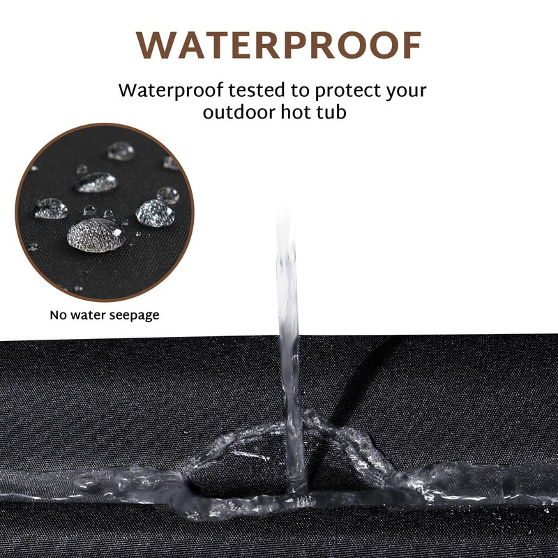 iBirdie Outdoor Waterproof Rectangular Hot Tub Cover 93 x 83