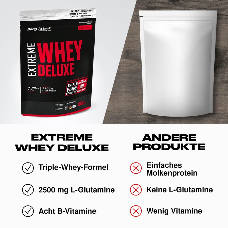 Body Attack Extreme Whey Deluxe 31740 900 g