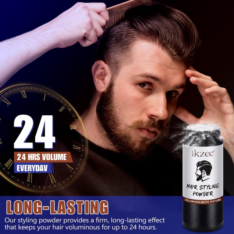 Hair Styling Powder 10g, 2 Pcs Matte Texture Powder, Long-lasting