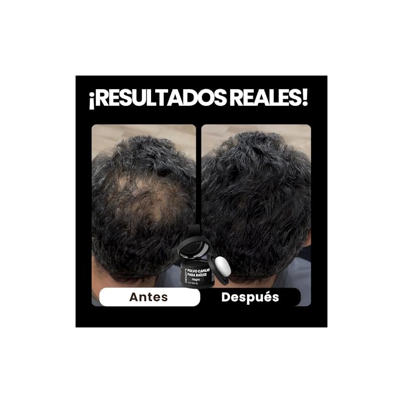 Henrys Polvo para Retocar Raíces Negro 10g, Define Línea del