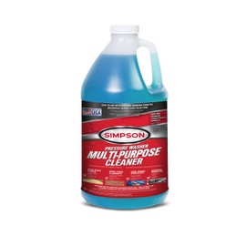 SIMPSON Cleaning 88281 Cleaner, Concentrated Soap Solution for Pressure Washers and Spray Bottles, Use on Concrete, Vinyl Siding, Appliances, Windows, Cars, Fences, Decks, Blue, 1 Gallon