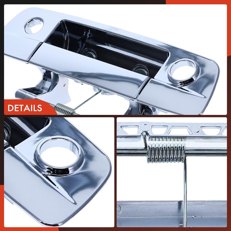 A-Premium Tailgate Handle Liftgate Latch Handle with Camera Hole Compatible