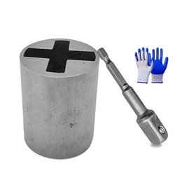 Eastrpupira 3 Packs Universal Jack Socket Adapter for Hand Drill, Heavy-Duty Socket Converter for Scissor Car Jack, Easy Tire Change Tool with a 1/2 in Adapter Bit