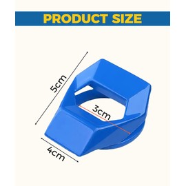 Flaconi Start Stop button Cover,Stop start Button Cover,Car Engine Start Button Cover,Push Start Button Cover,Engine Start Stop Button Cover,Fits Most Vehicles with Start Button(Blue)