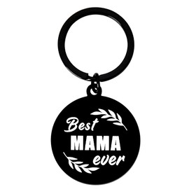 Mothers Day Gifts for Mom Keychain Gifts for Mom Birthday Gifts from Daughter Son Mama Keychain Gifts for Mommy Mother Keychain Engraved Best Mama Ever Gifts Keychain