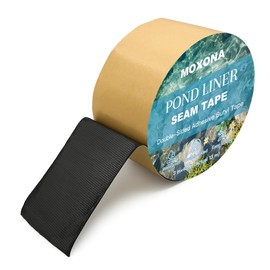 Pond Liner Seam Tape 3" x 40 ft (Actual 13m) – Double-Sided Butyl Adhesive Tape for EPDM & PVC Liners, Waterproof & Fish-Safe Repair Tape for Ponds, Water Features, Outdoor Landscaping & DIY Projects