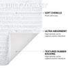 OLANLY Luxury Chenille Bath Mat, Extra Soft Thick Absorbent Shaggy