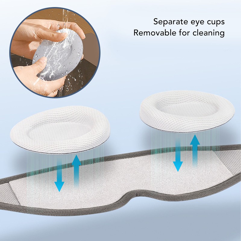 Light Blocking Eye Cover for Side Sleeper Zero Eye Pressure