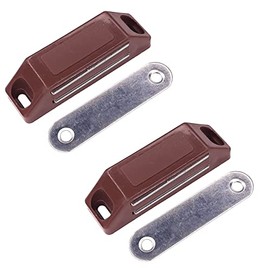 cyclingcolors 2 x Magnetic Catch Brown Strong Door Magnet Furniture Magnetic Closure Cabinet Furniture Cabinet Door Closer Door Lock