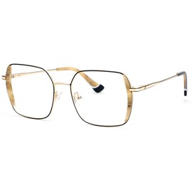 Zeelool Classic Square Blue Light Blocking Glasses for Women Men ZJGM309460-01 Black