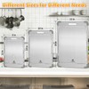 ZYBIDEAL 3Pcs 100% Pure Titanium Cutting Board with Grooves, Update