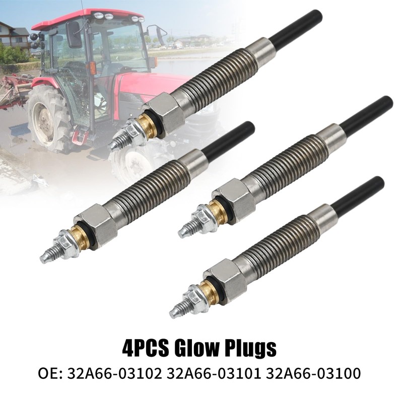 SYOWADA 4 pcs 32A66-03102 Glow Plugs Replacement for Mitsubishi S4S