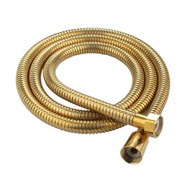 1.5m Gold Stainless Steel Antique Brass Shower Hose Replacement Hand Shower Pipe (Gold 1.5m)