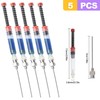 ZeriLion 5 Pack Blunt Multi-Use Ink Syringe, Glue Syringe for