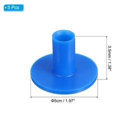 PATIKIL 5 Pack 1.38" Rubber Golf Tees Tall Practice Training Driving Range Tees Stable Ball Holder Outdoor Indoor Hitting Cushion for Backyard Blue
