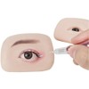 HOTWE 3D Silicone Fake Eyes Models,1 Pair Artificial Practice Skin