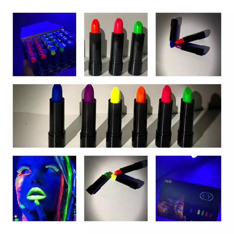 Electric Monster Kit Maquillaje Neón Festivales Eventos Fiesta Tema 64