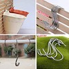 10-Pack Larger Round S Shaped Hooks in Polished Stainless Steel