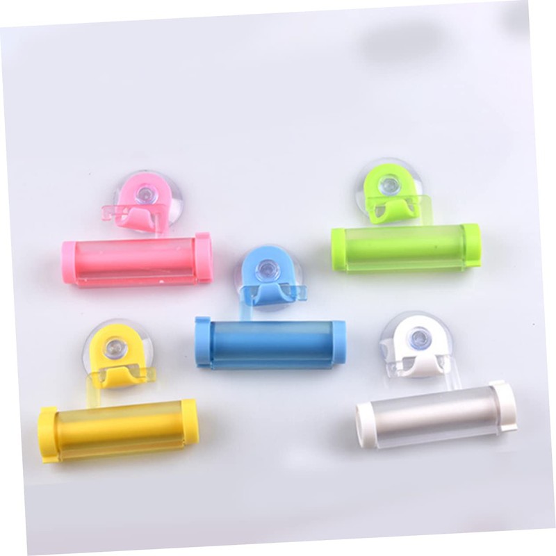 Baluue 5pcs Toothpaste Rolling Squeezer Easy Toothpaste Dispenser Toothpaste Holder