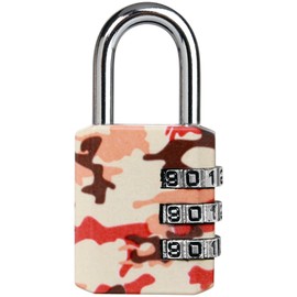 Master Lock 1509EURDCAMO Padlock, Dial, Password Setting, Small Print, Main Body Width 1.2 inches (30 mm), Hanging Height 0.9 inches (22 mm), Metal Security