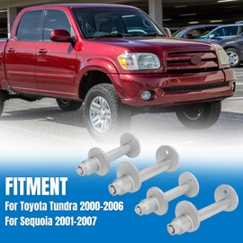 MOTOQUEEN Lower Control Arm Cam Bolts Kit for Toyota Tundra 2000-2006 Sequoia 2001-2007 Replaces 4840934030 4840934020 2Sets