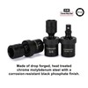 CASOMAN 1/4 Inch Drive Master Impact Socket Set with Adapters,