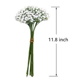 ABAJI Babys Breath Artificial Flowers Gypsophila Real Touch Flowers for Wedding Party Home Garden Decoration