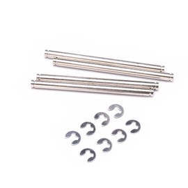 Vbestlife 4pcs 1/10 RC Car Suspension Pins Set, RC Car Stainless Steel 48mm Suspension Pins with E Clips for Slash 2WD 1/10 RC Car