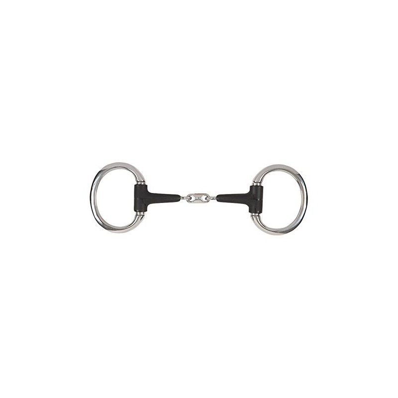 Shires Equikind Plus Eggbutt Peanut Link Bit 5 inch Silver