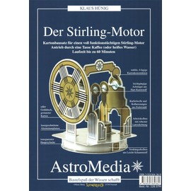 Frühes Forschen Cardboard Kit Stirling Motor Running On A Cup Of Coffee